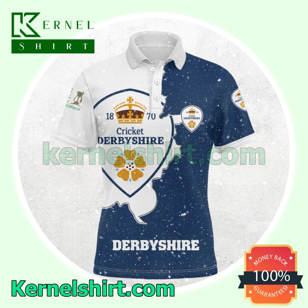 Derbyshire County Cricket Club All Over Print Pullover Hoodie Zipper x