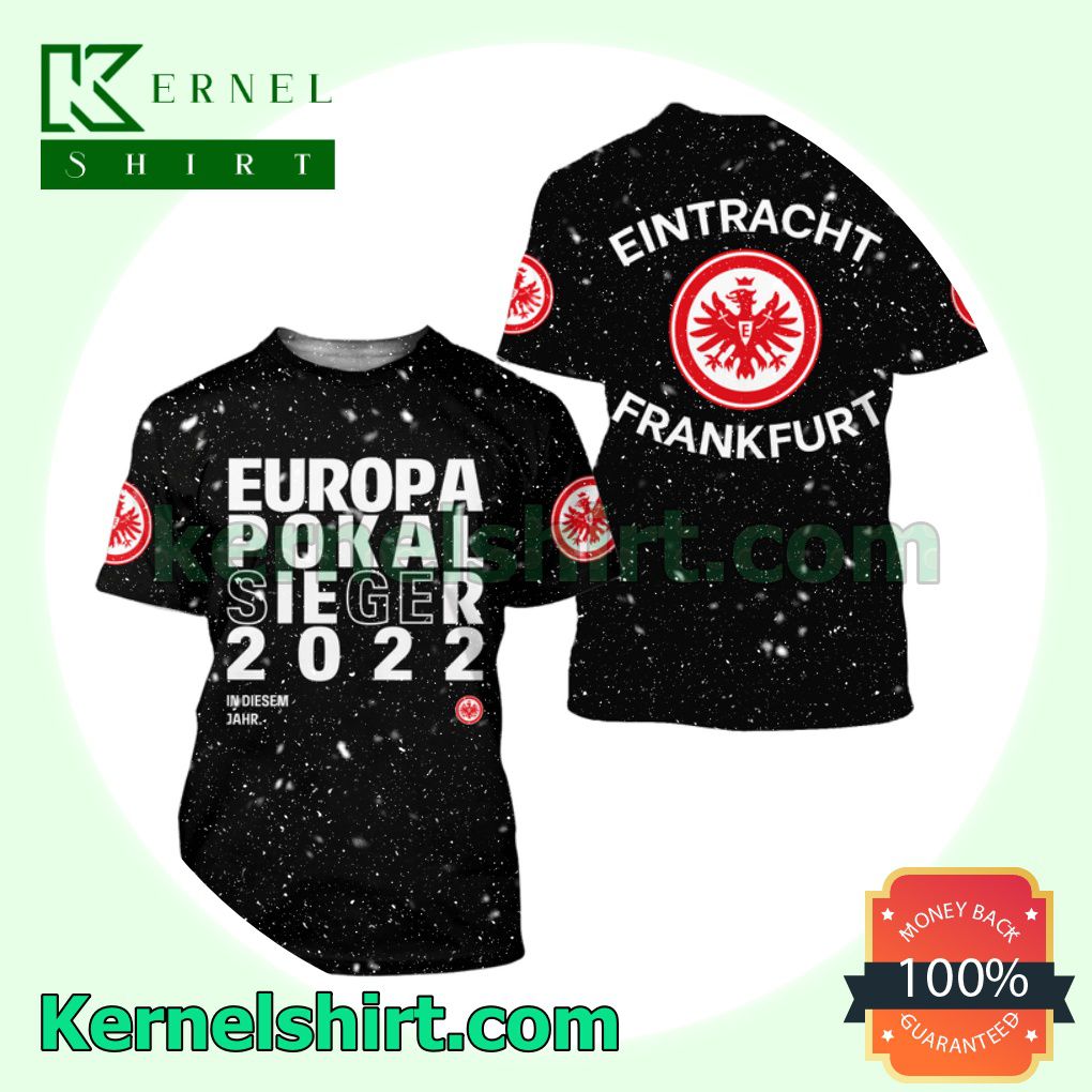Eintracht Frankfurt Europa Pokal Sieger 2022 Black Hooded Sweatshirt, Unisex Shirts