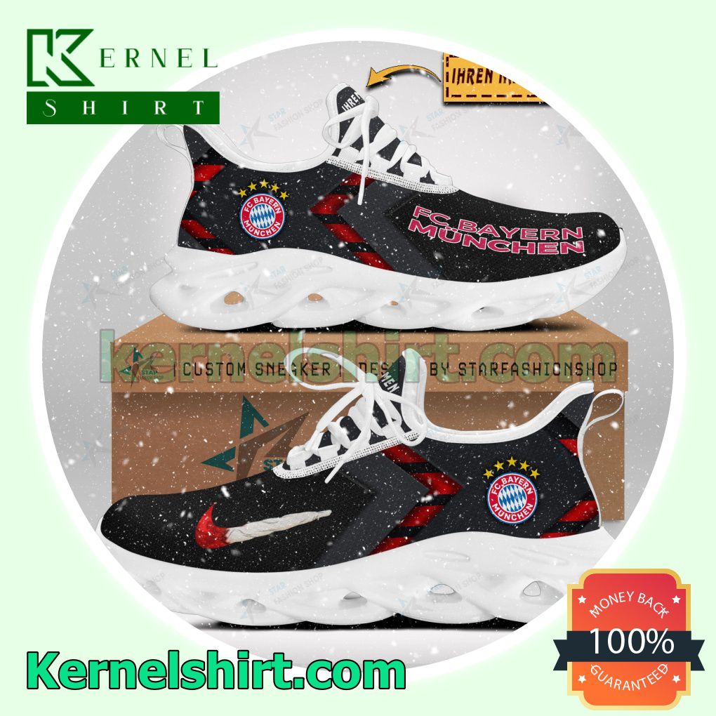 FC Bayern Munchen Custom Name Walking Sneakers b