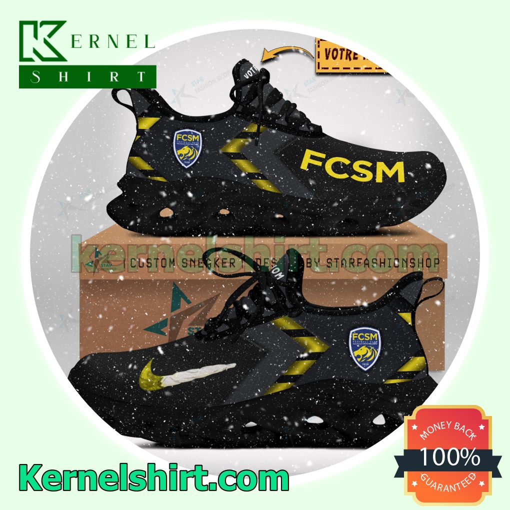 FC Sochaux-Montbeliard Custom Name Walking Sneakers