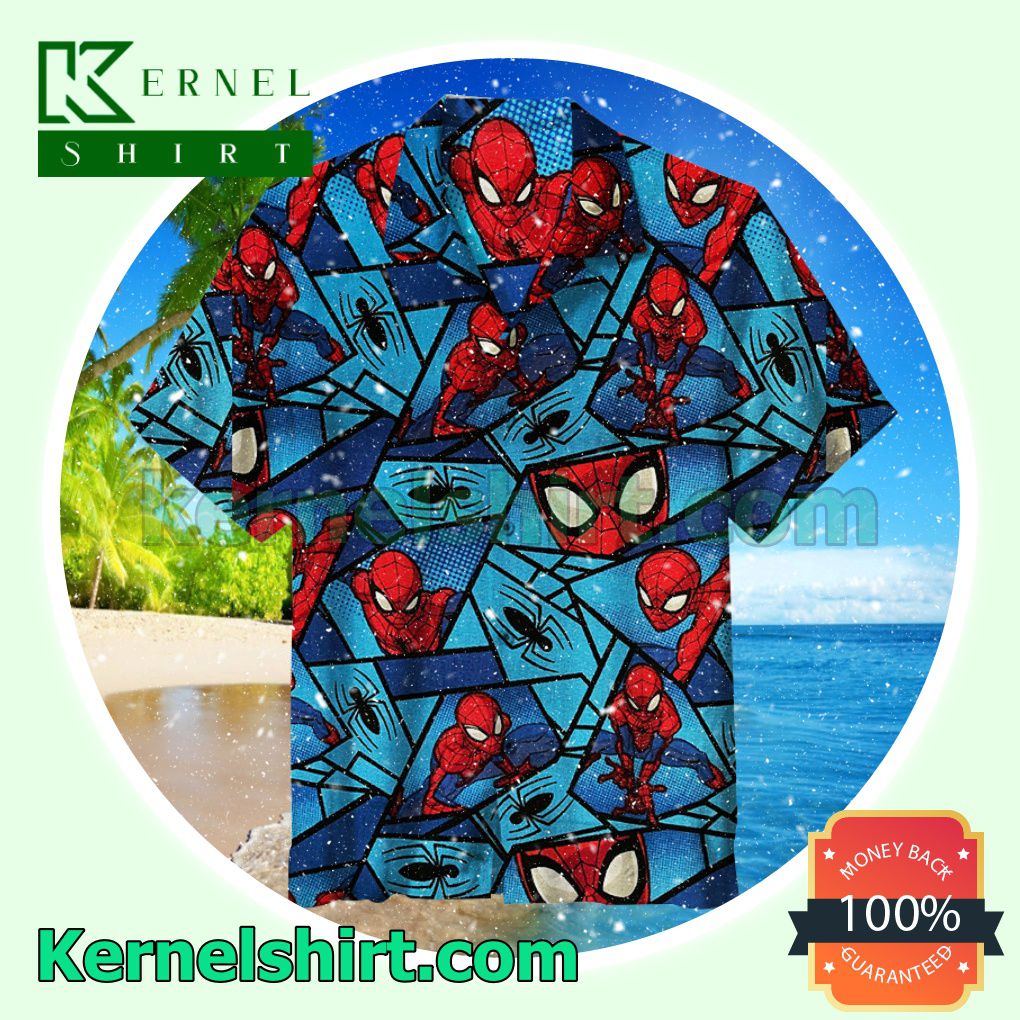 Fat Quarter Marvel Comics Spiderman Summer Beach Shirt