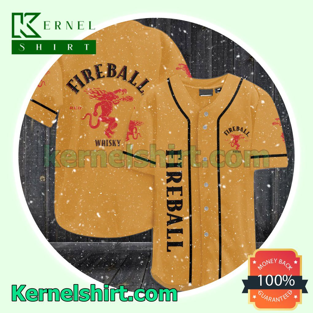 Fireball Red Hot Whiskey Jersey Sports Uniform