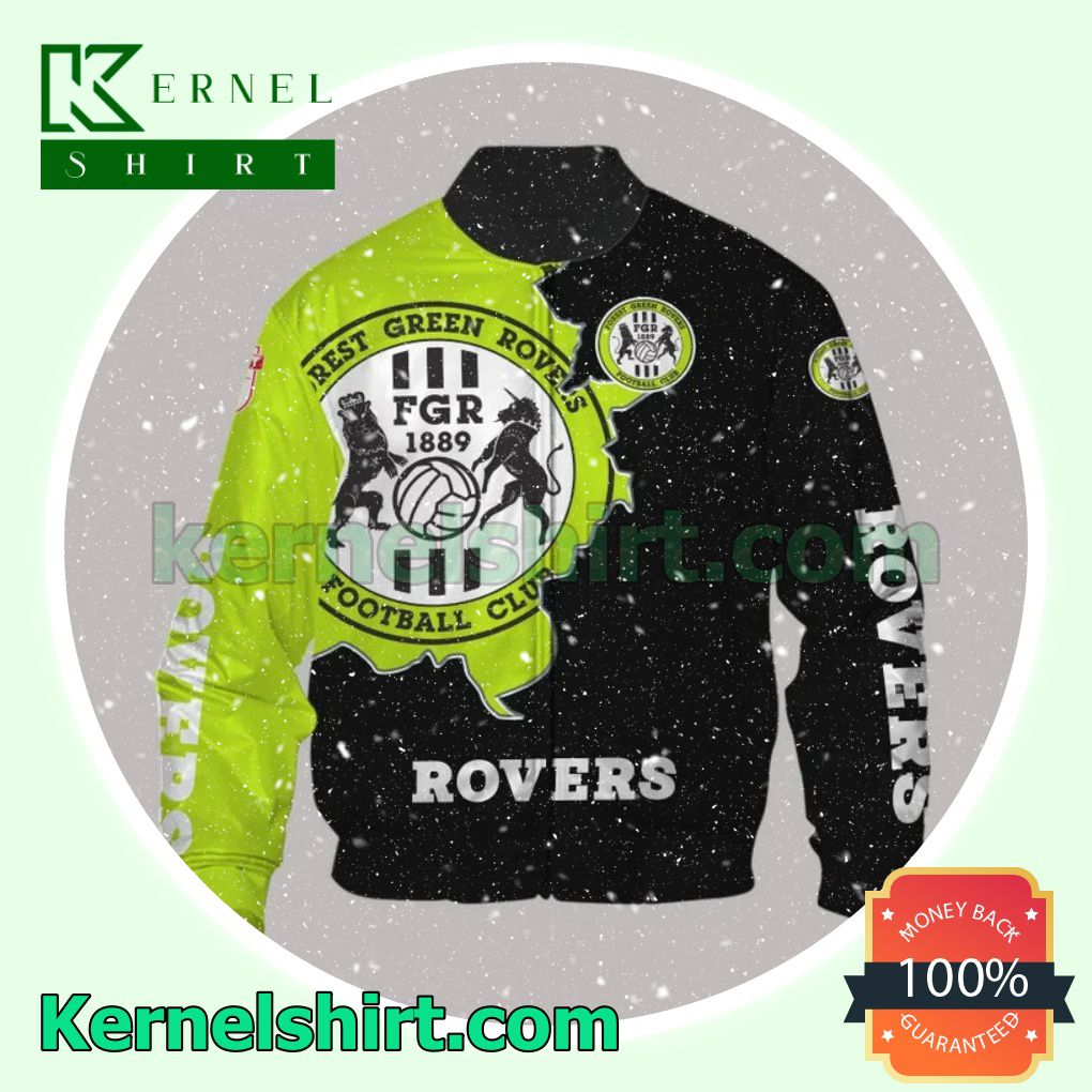 Vibrant Forest Green Rovers FC All Over Print Pullover Hoodie Zipper