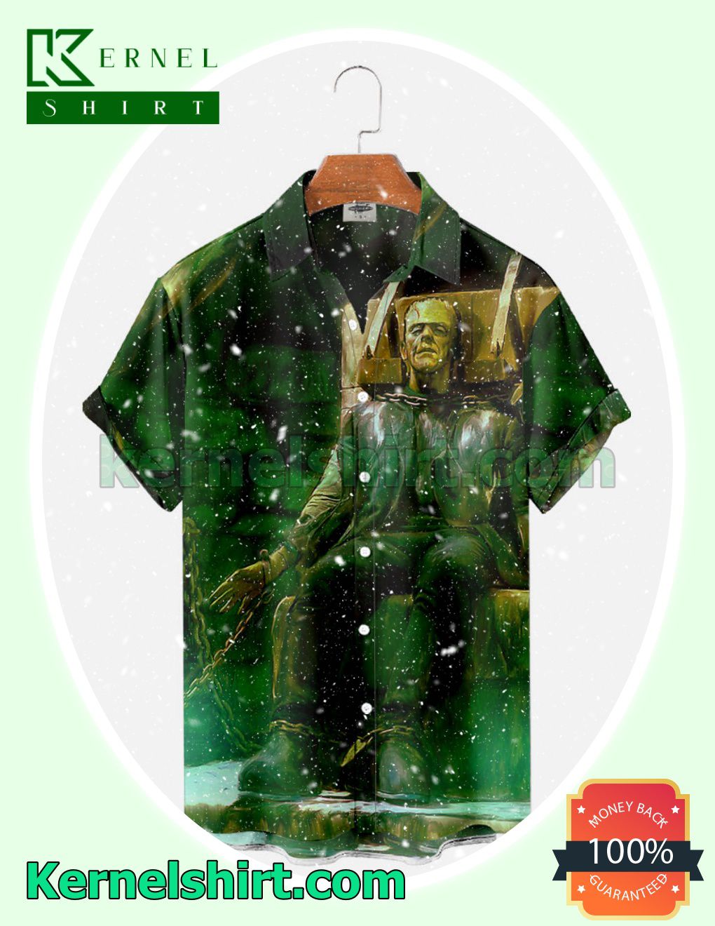 Frankenstein Chained To A Chair Halloween Costume Shirt