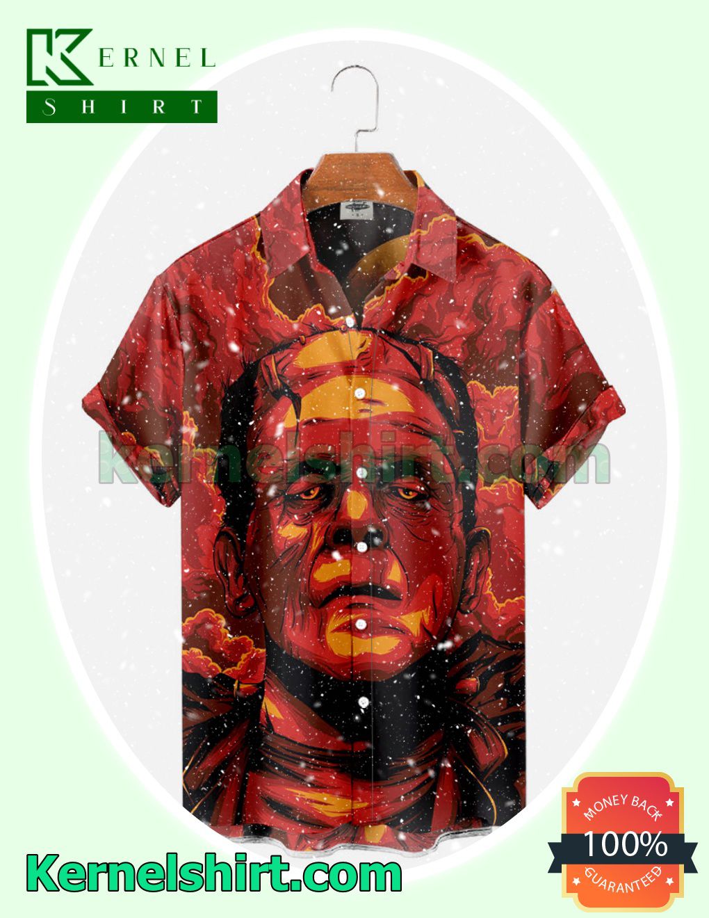 Frankenstein Horror Red Halloween Costume Shirt