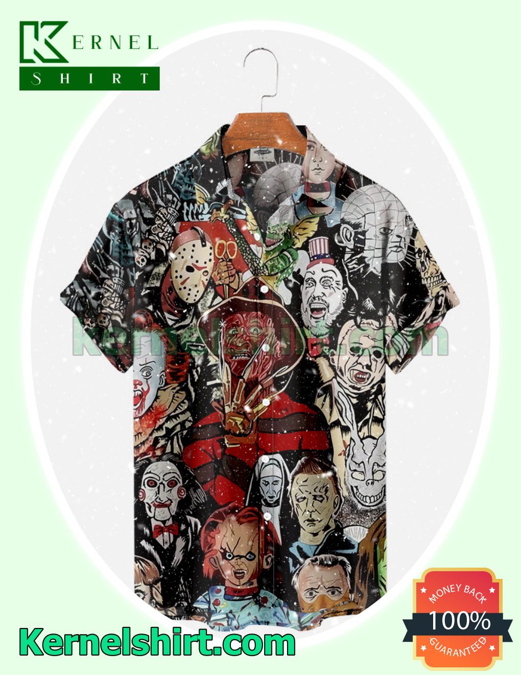 Freddy Krueger And Horror Movie Character Halloween Costume Shirt