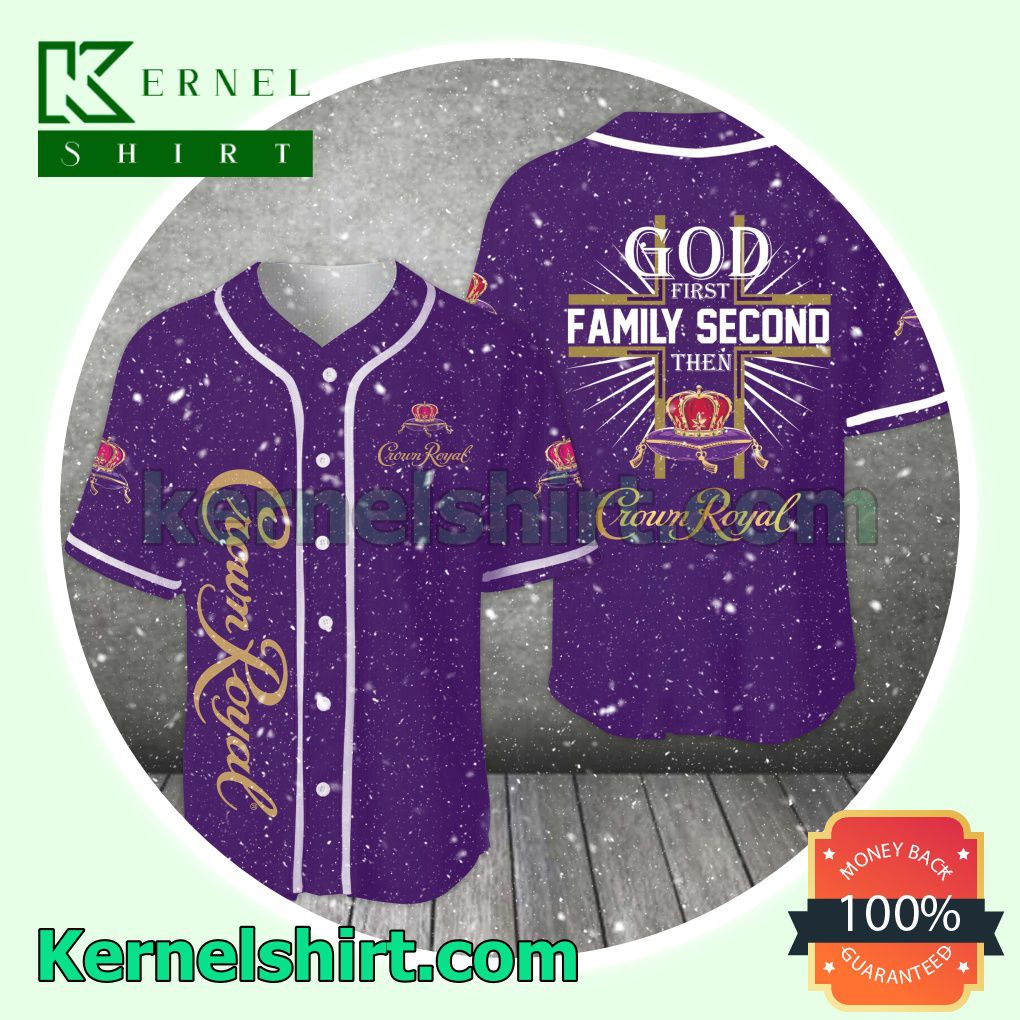 God First Family Second Crown Royal Jersey Sports Uniform