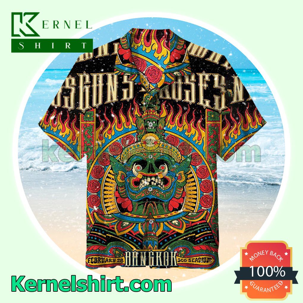 Guns N' Roses Bangkok Summer Beach Shirt