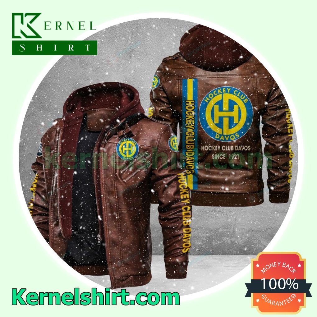 HC Davos Faux Leather Aviator Bomber Jacket a