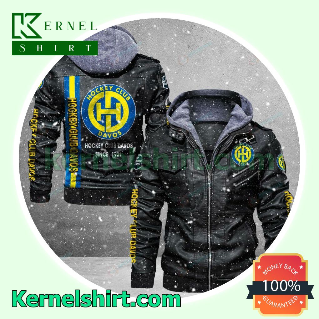 HC Davos Faux Leather Aviator Bomber Jacket