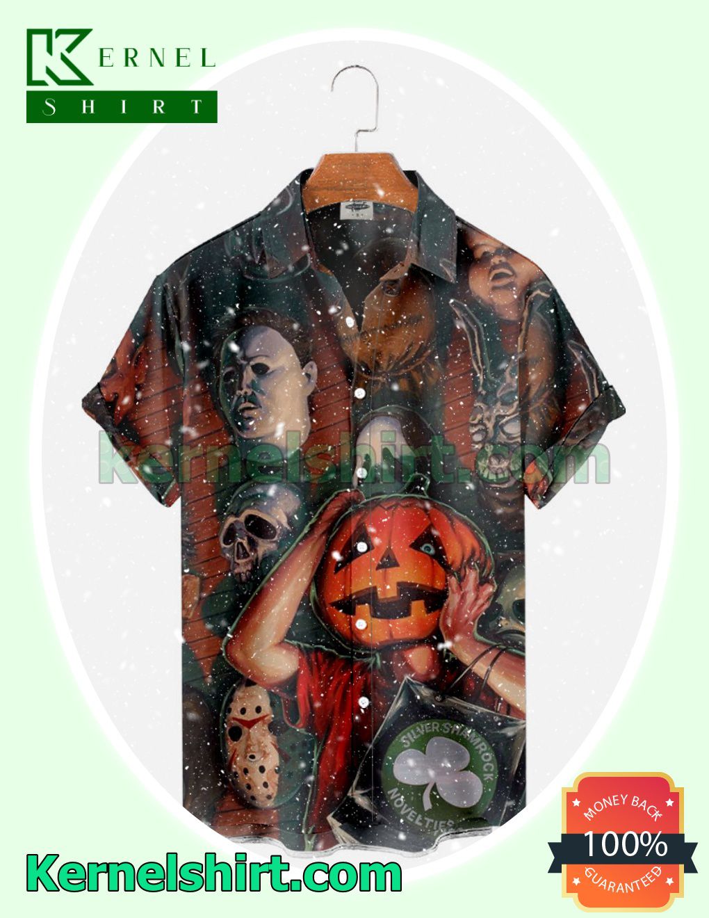 Halloween Pumpkin And Horror Friends Halloween Costume Shirt