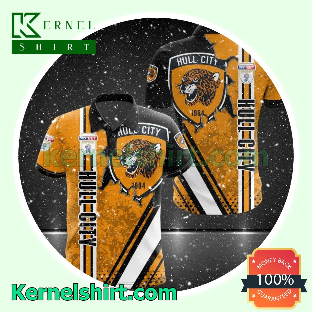 Hull City FC Sky Bet Championship All Over Print Pullover Hoodie Zipper c