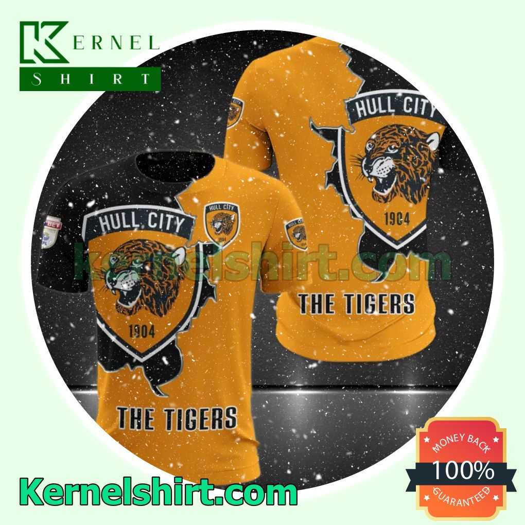 3D Hull City FC The Tigers All Over Print Pullover Hoodie Zipper