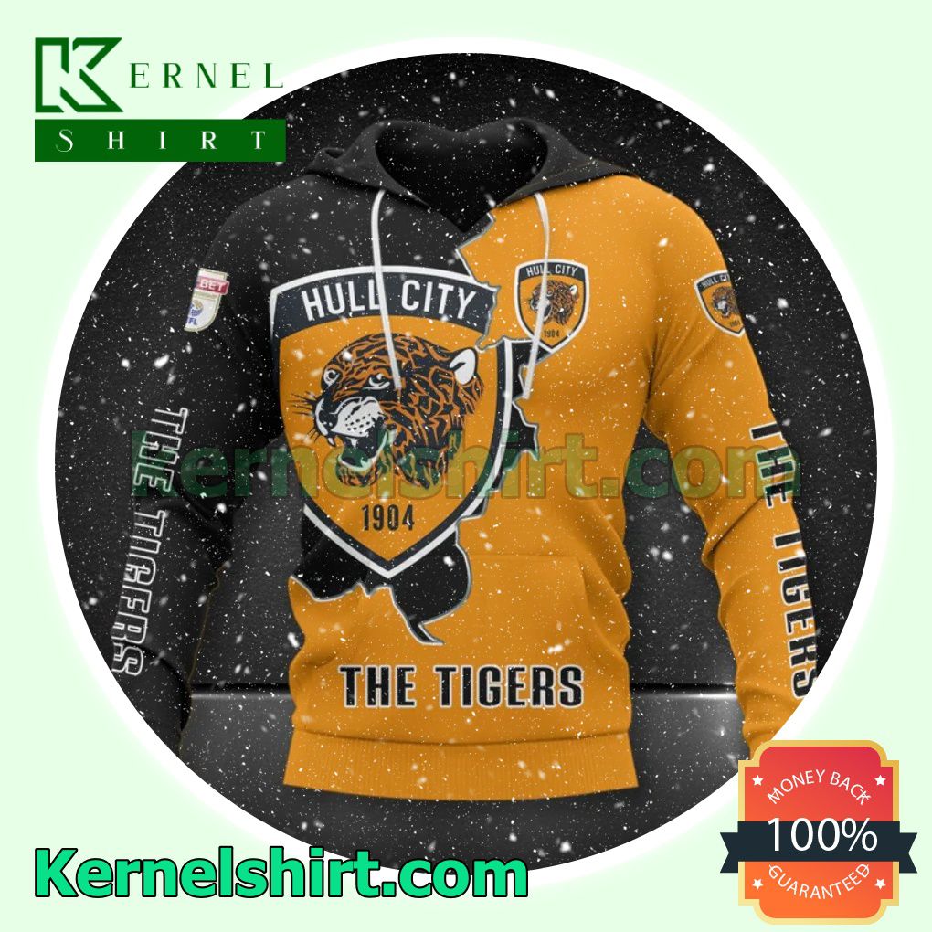 Real Hull City FC The Tigers All Over Print Pullover Hoodie Zipper
