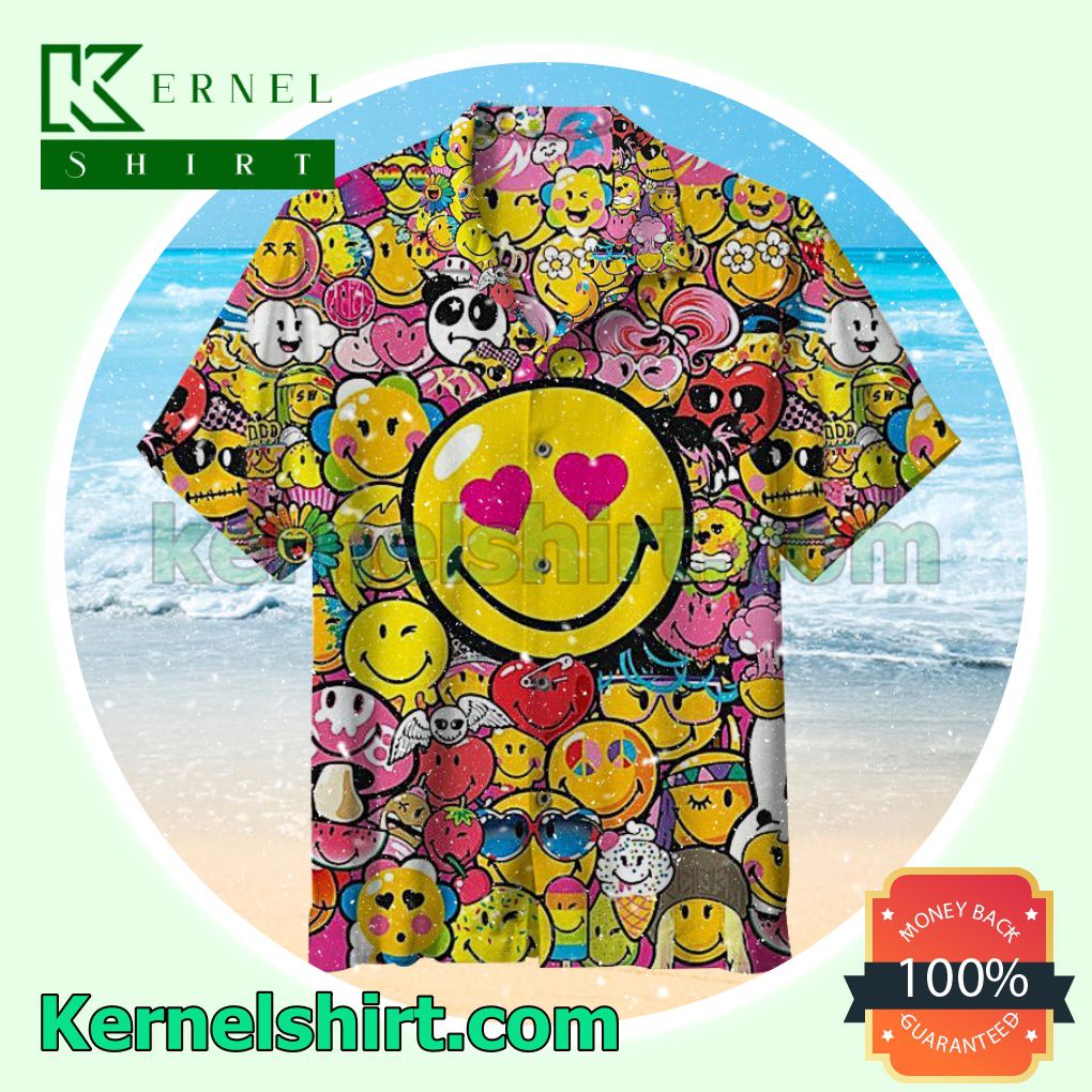 I Like Smiley Emoji Summer Beach Shirt