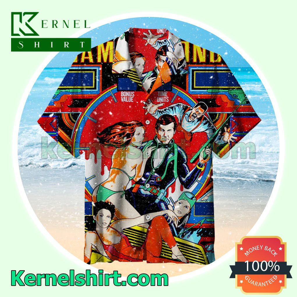 James Bond Pinball Summer Beach Shirt