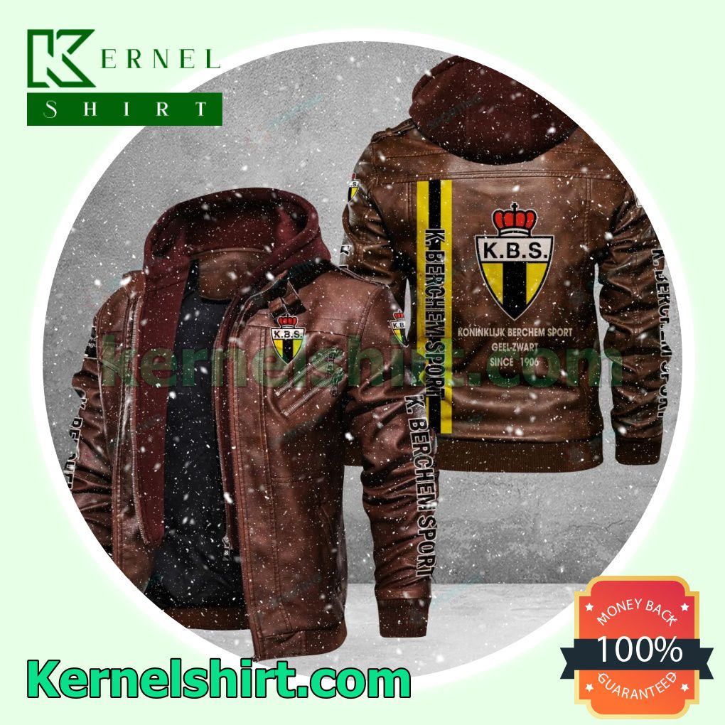 K. Berchem Sport Faux Leather Aviator Bomber Jacket a