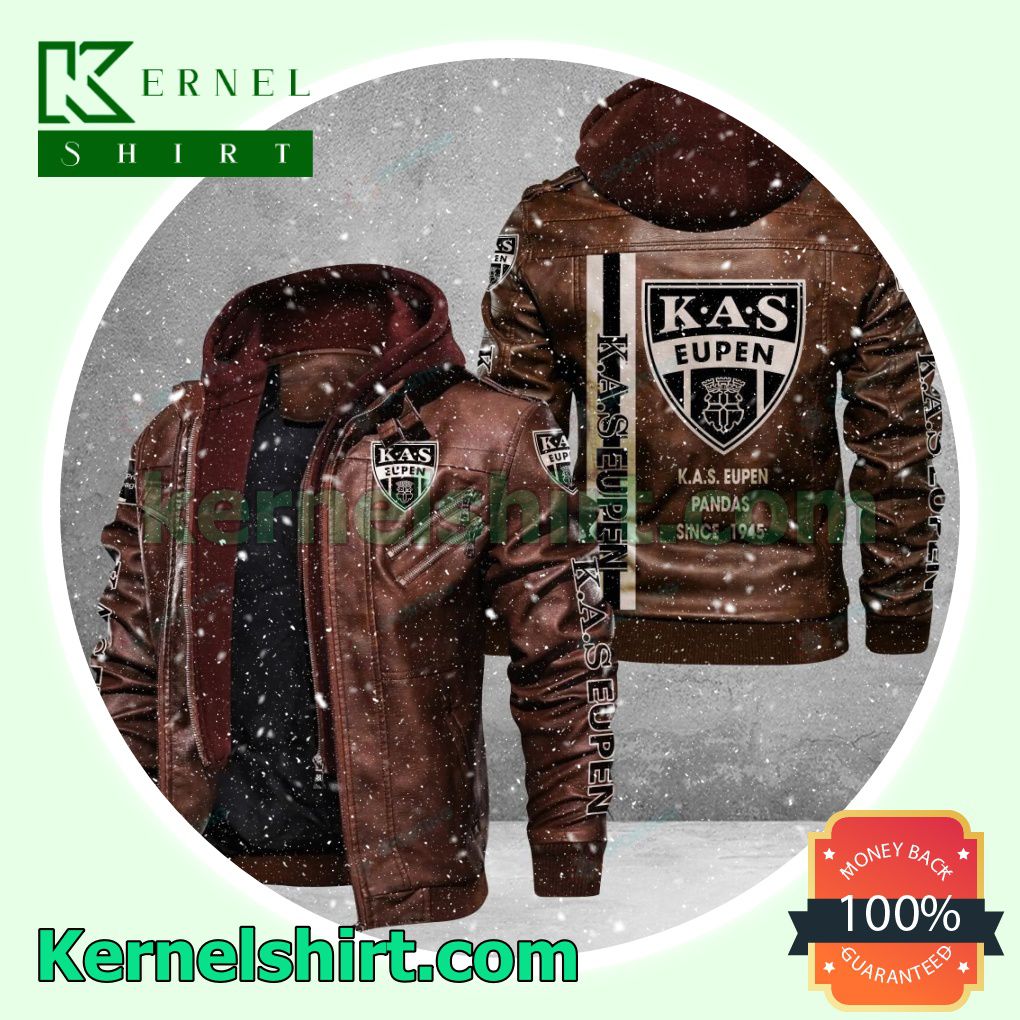 K.A.S. Eupen Faux Leather Aviator Bomber Jacket a