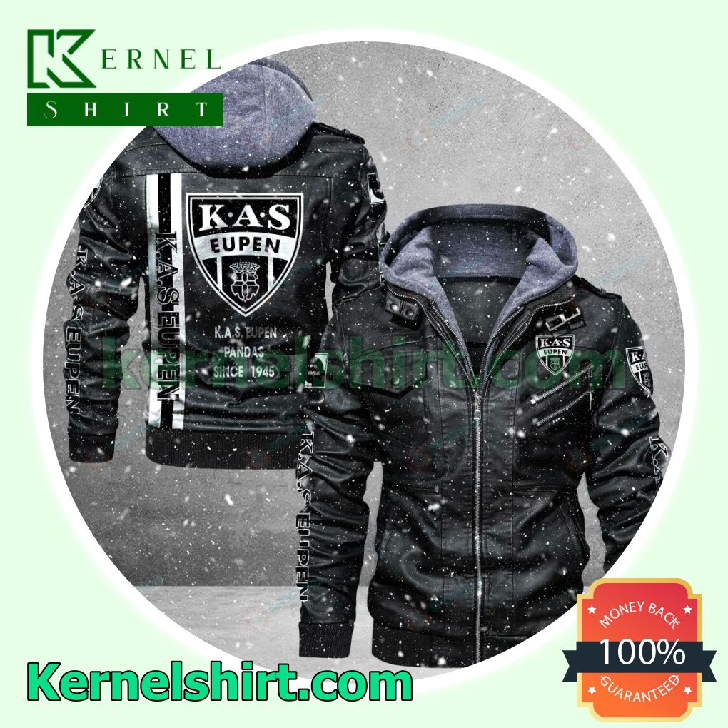 K.A.S. Eupen Faux Leather Aviator Bomber Jacket