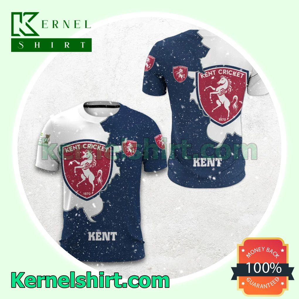 Unique Kent County Cricket Club All Over Print Pullover Hoodie Zipper