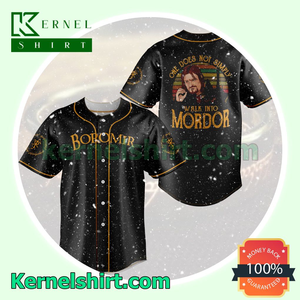 LOTR One Does Not Simply Walk Into Mordor Jersey Sports Uniform