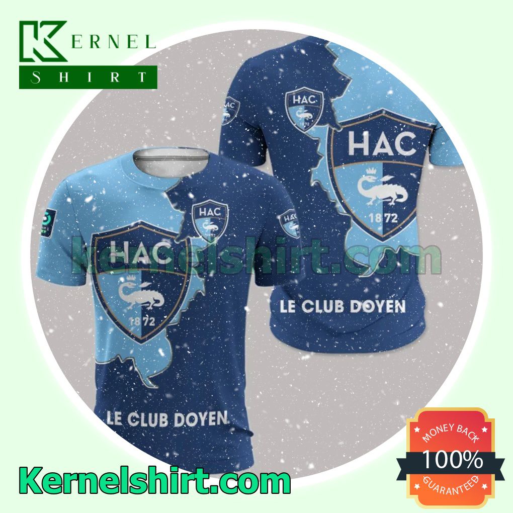 Gorgeous Le Havre AC Le Club Doyen All Over Print Pullover Hoodie Zipper