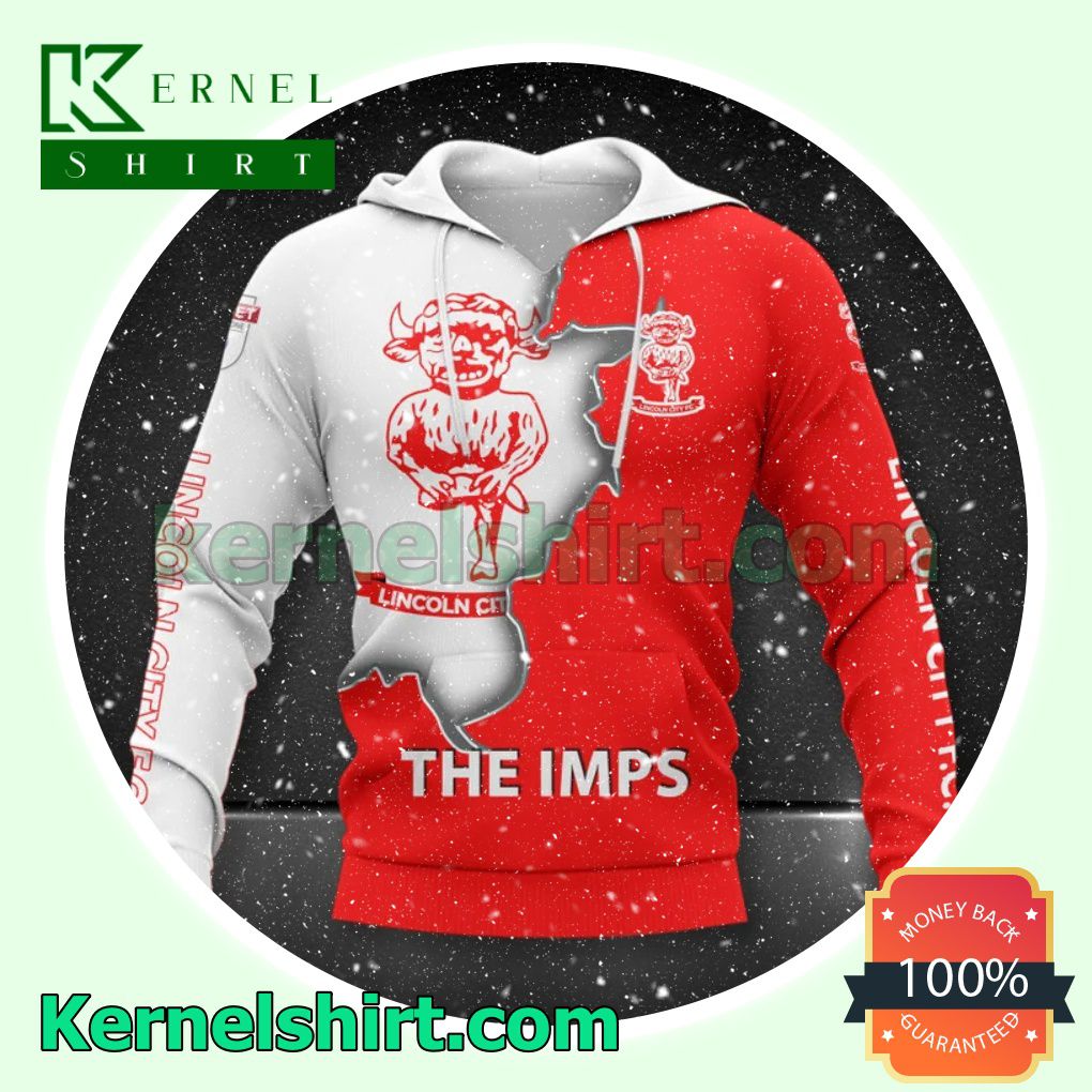 Lincoln City FC The Imps All Over Print Pullover Hoodie Zipper