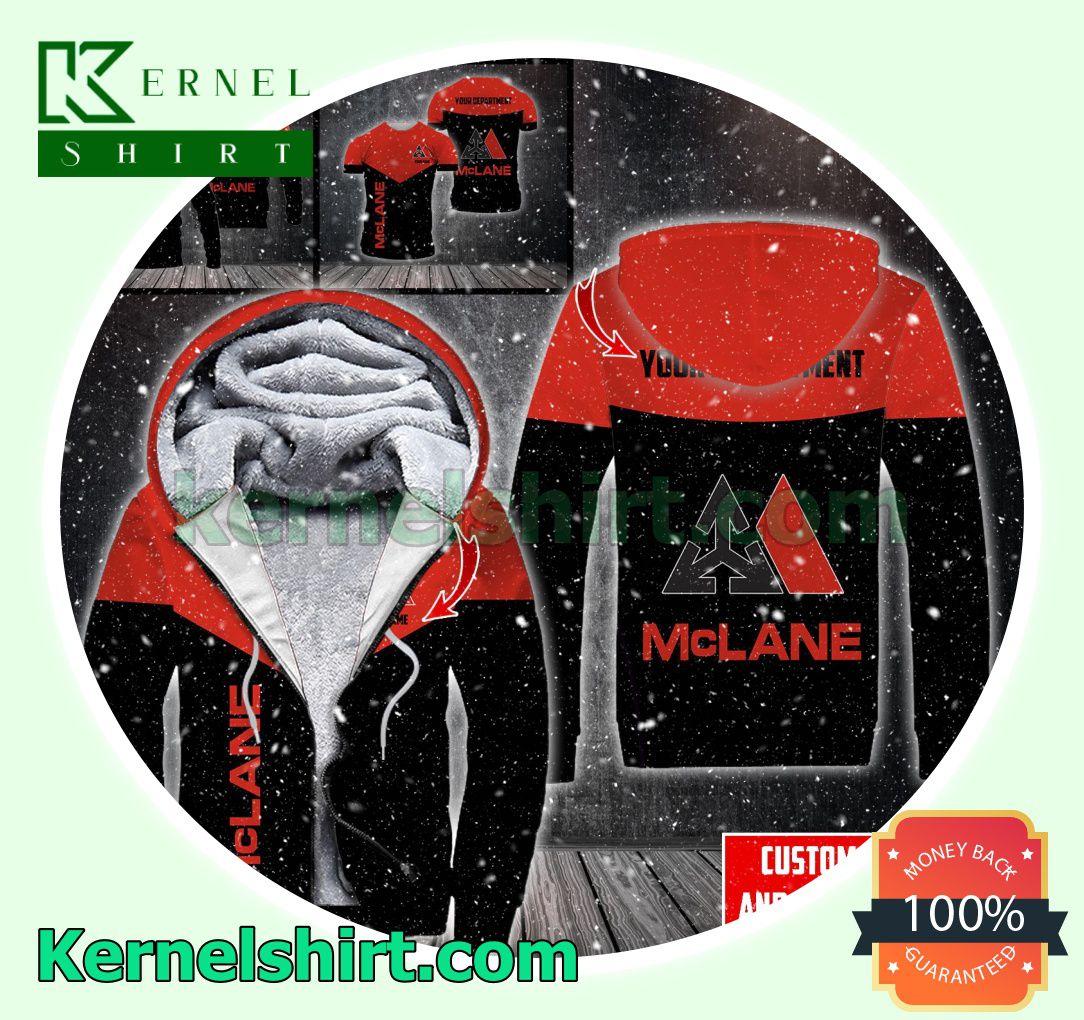 Mclane Logo Print Hooded Jacket