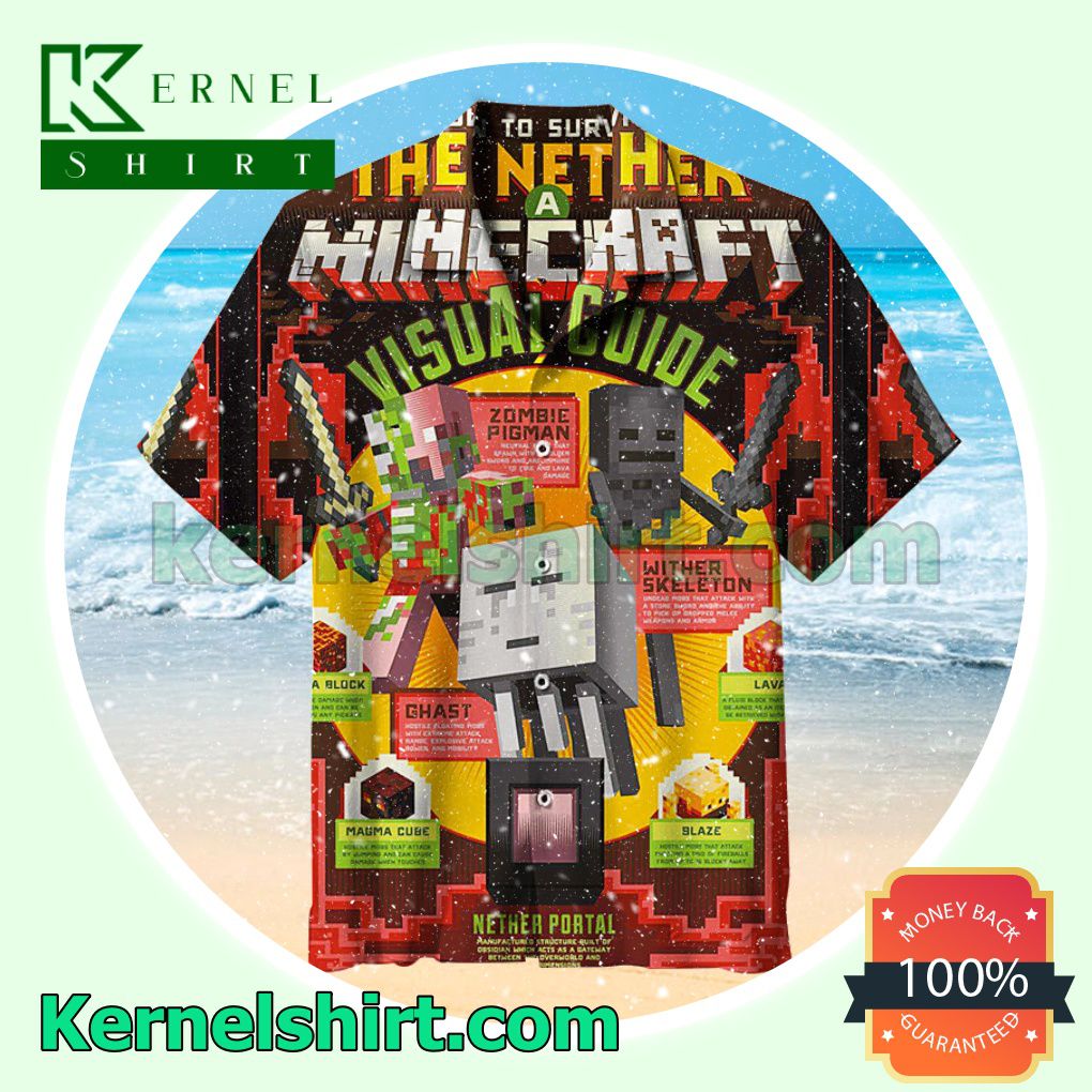 Minecraft - The Nether Summer Beach Shirt