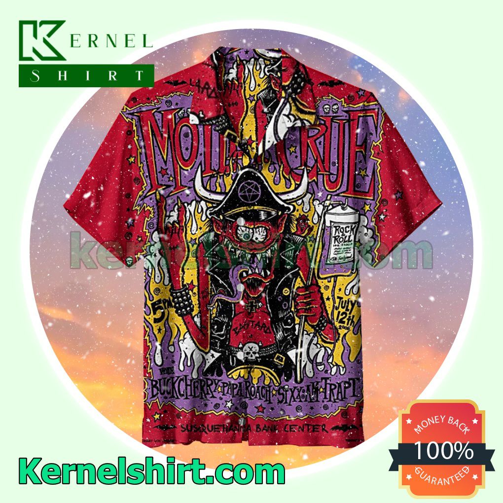 Motley Crue Summer Beach Shirt