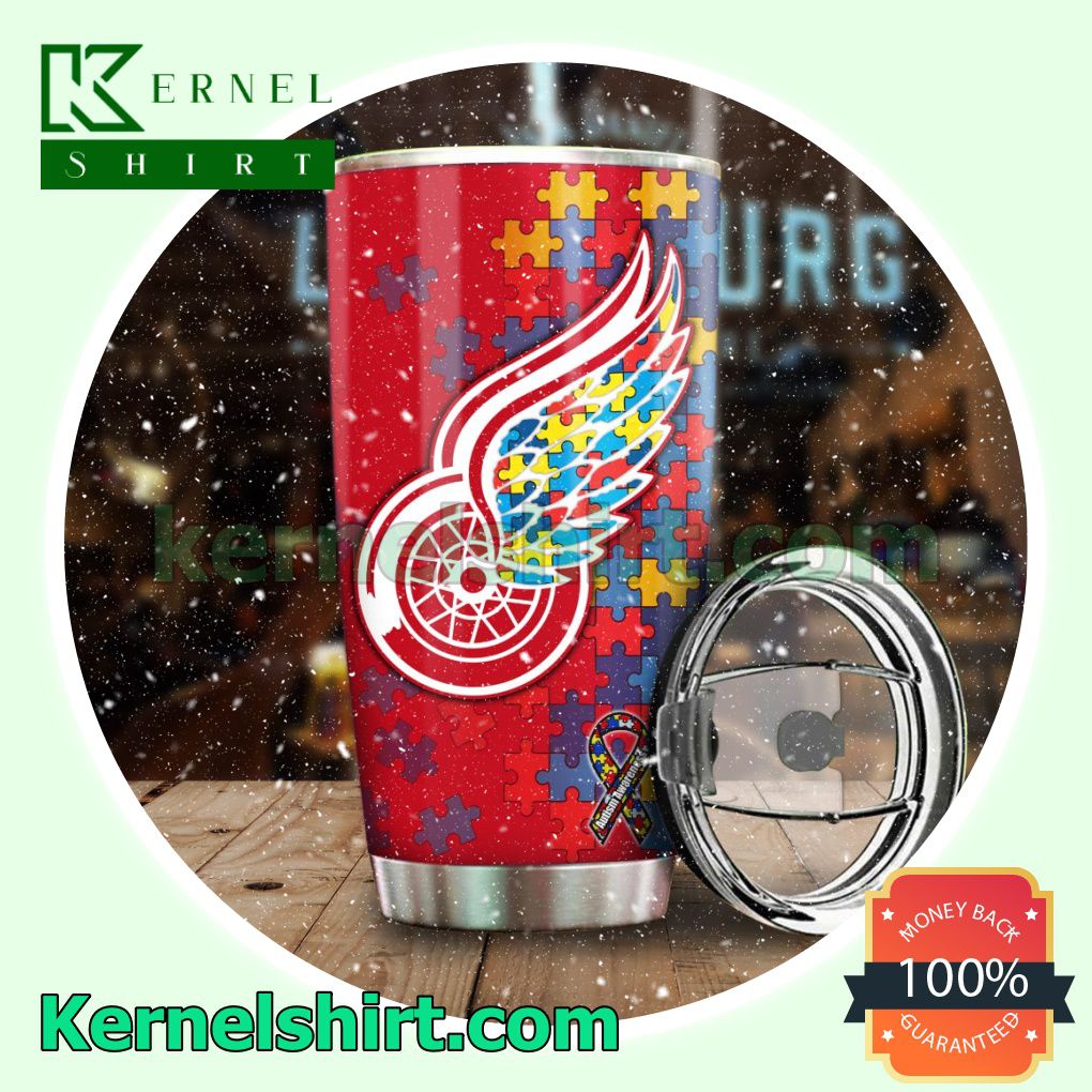 NHL Detroit Red Wings Autism Awareness Tumbler Cup