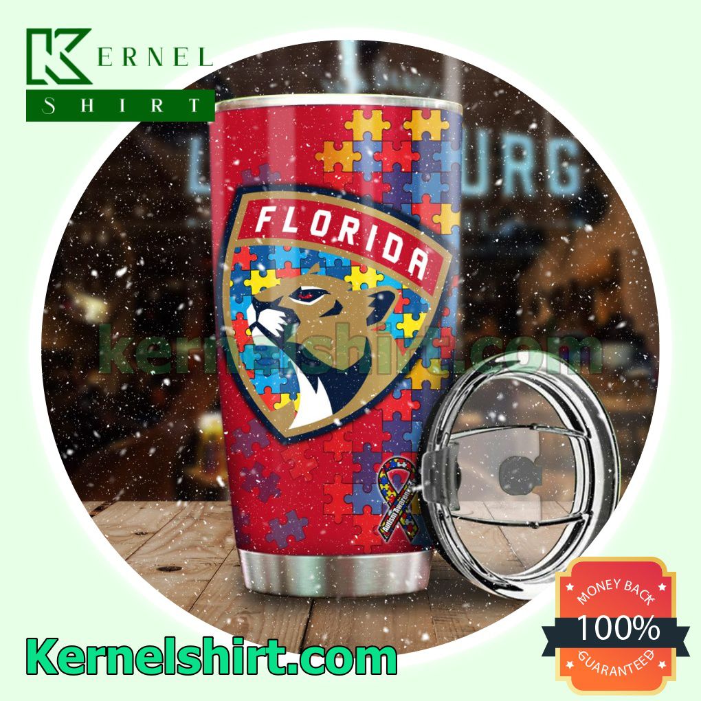 NHL Florida Panthers Autism Awareness Tumbler Cup