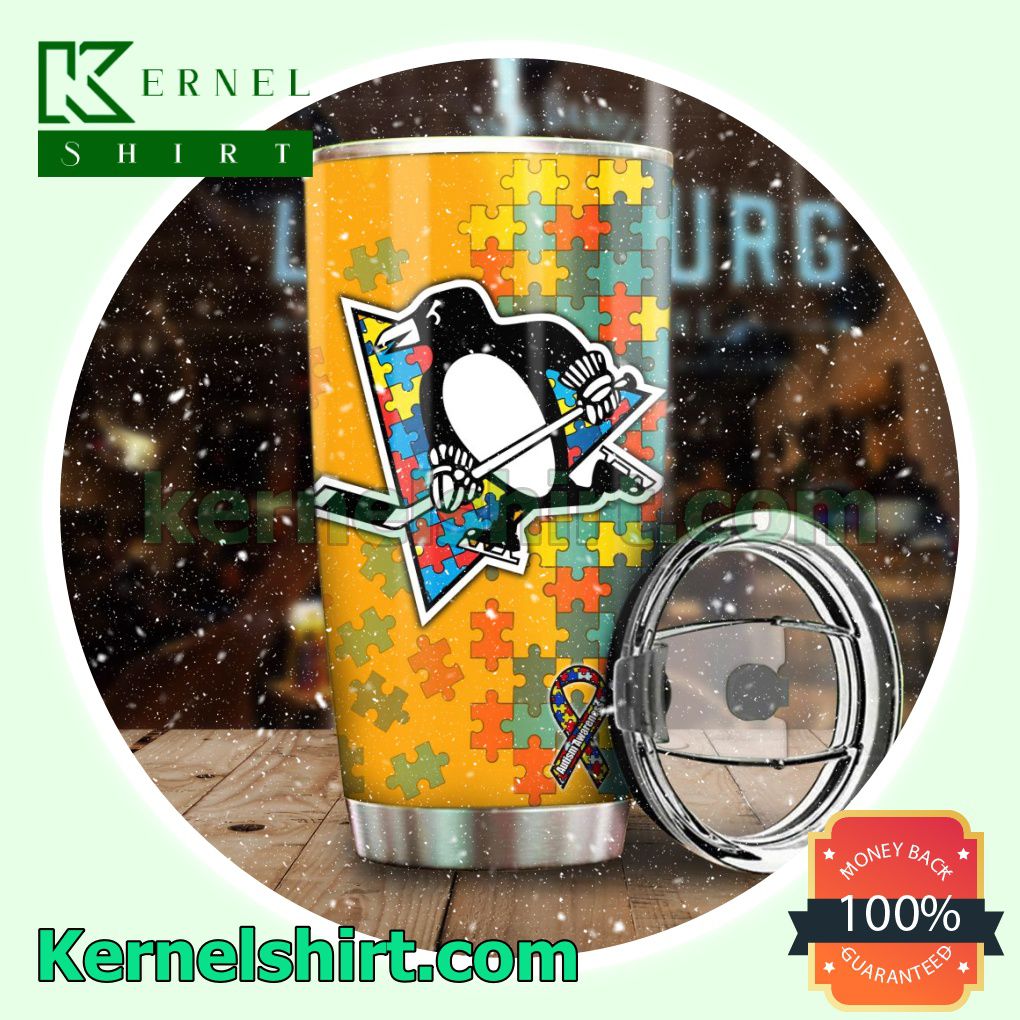 NHL Pittsburgh Penguins Autism Awareness Tumbler Cup