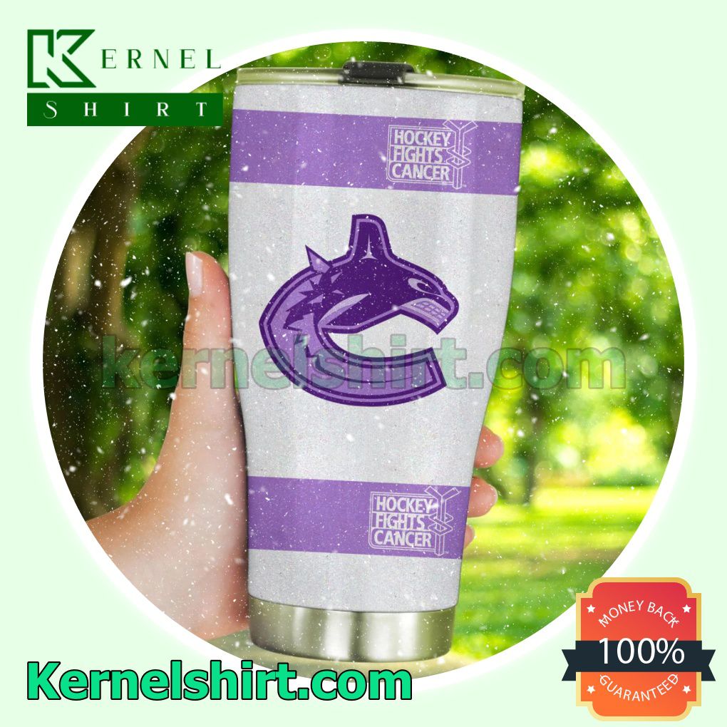 NHL Vancouver Canucks Fights Cancer Tumbler Cup a