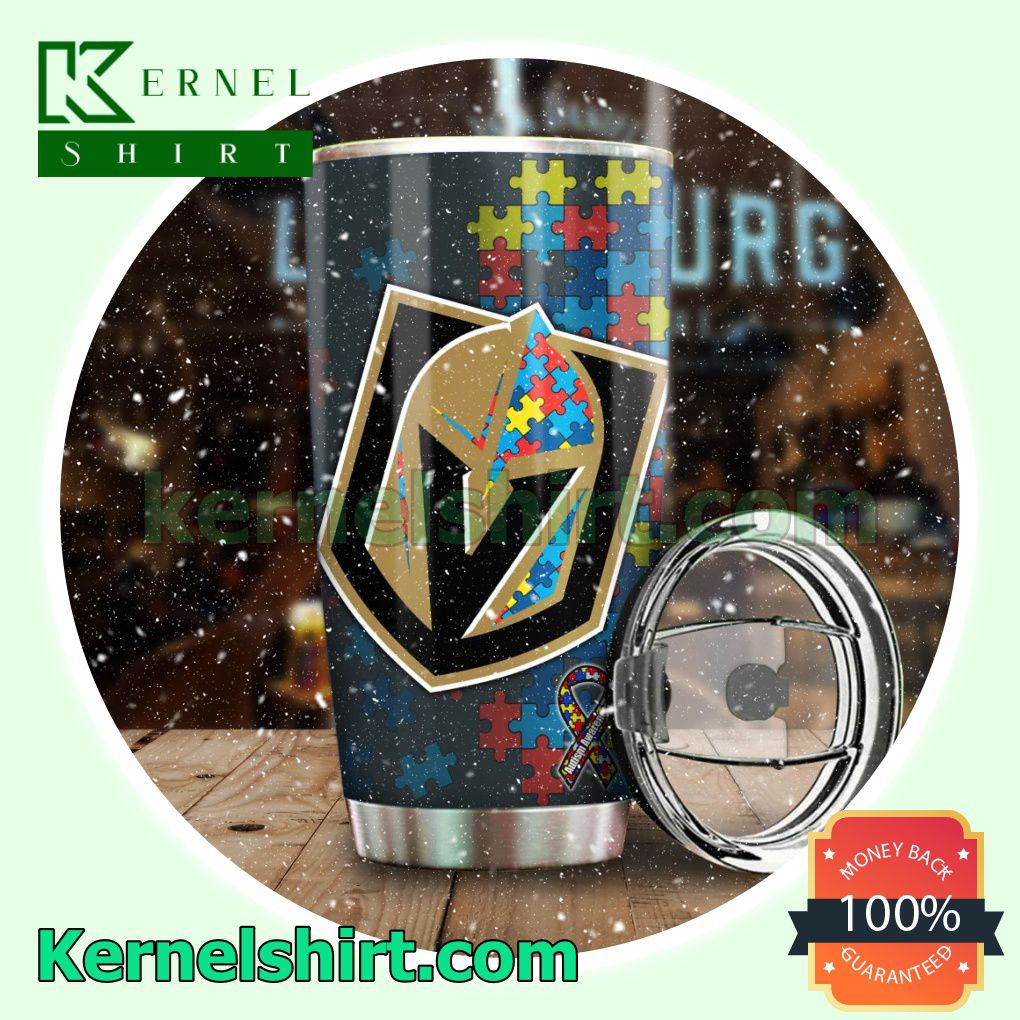 NHL Vegas Golden Knights Autism Awareness Tumbler Cup