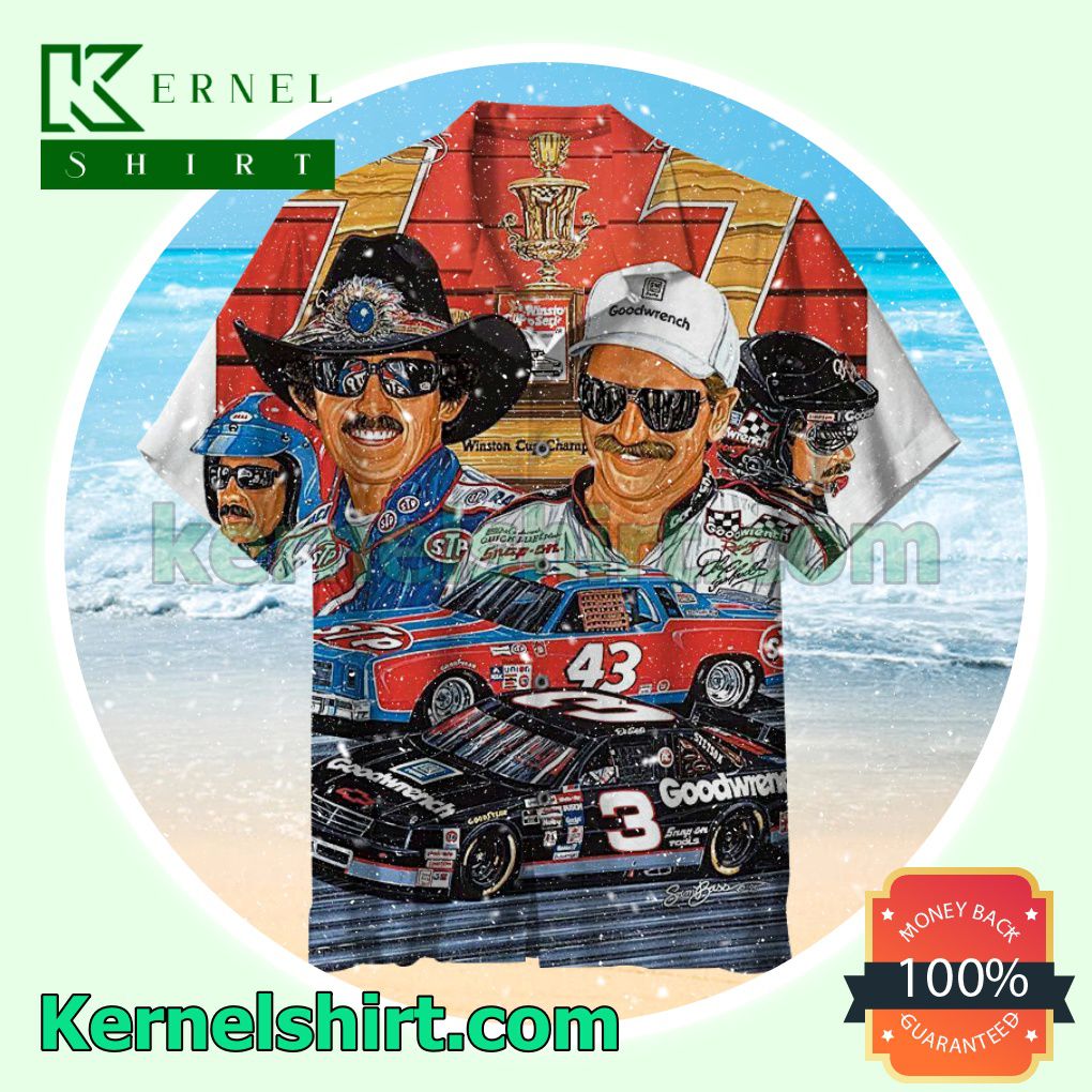 Nascar Race Cars Summer Beach Shirt