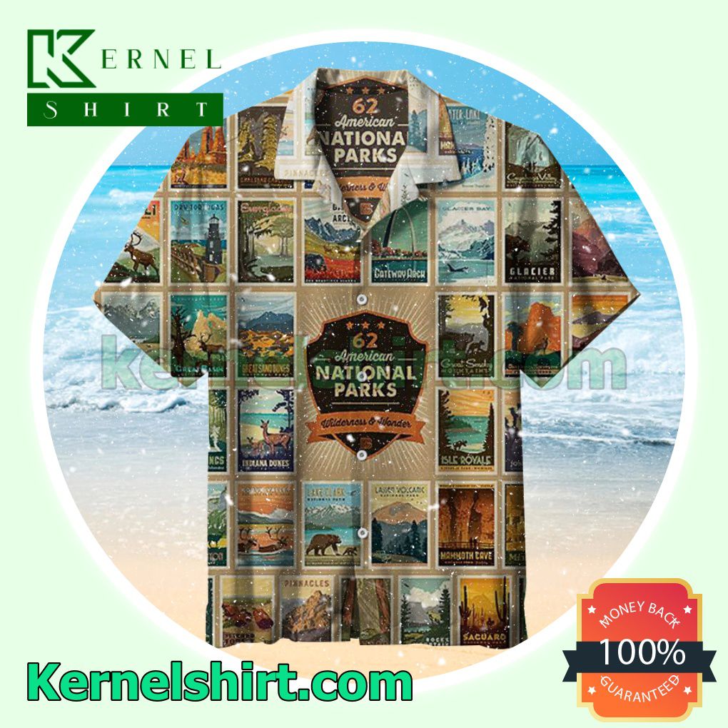 National Park Wilderness Wonders Summer Beach Shirt