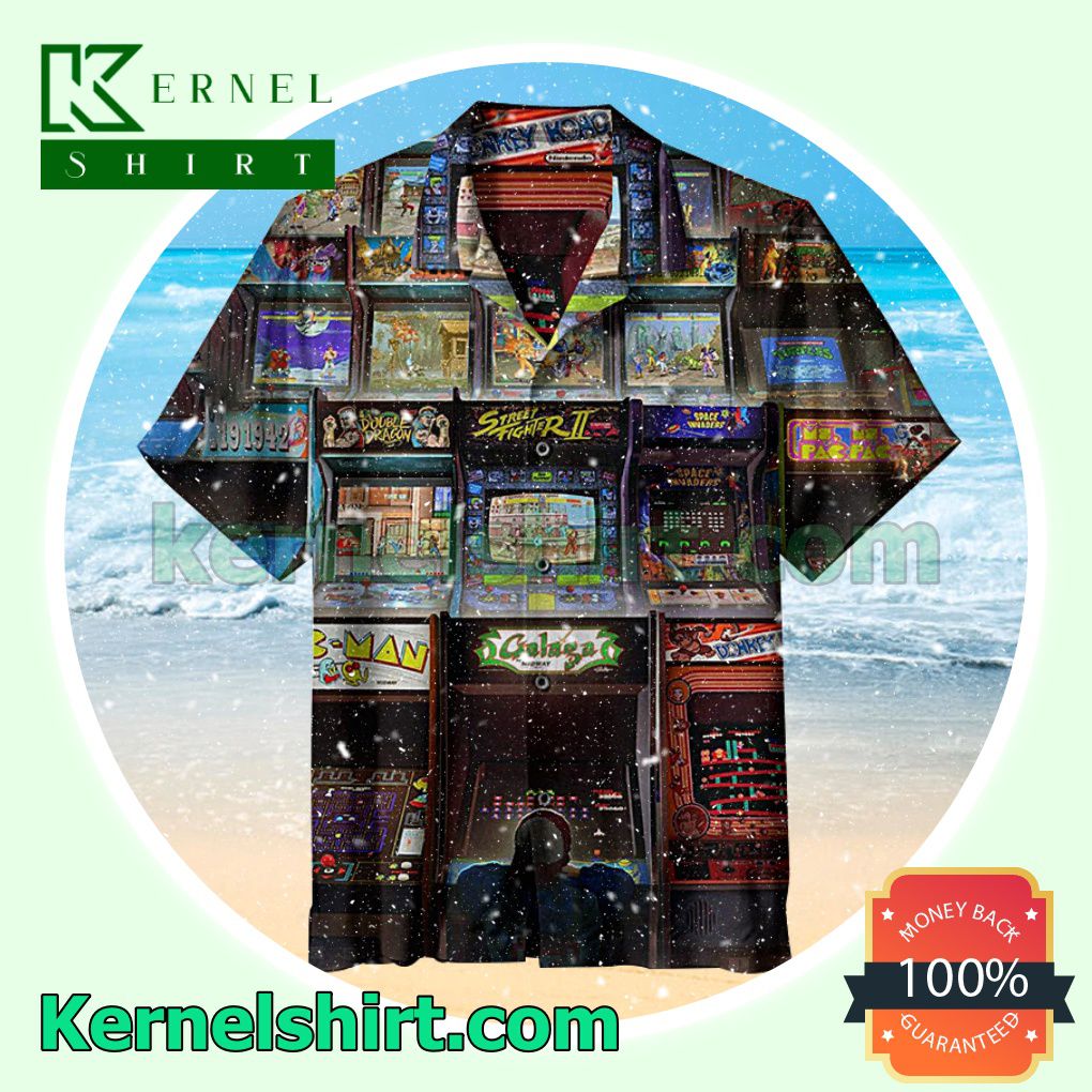 Nostalgic Arcade Games Summer Beach Shirt