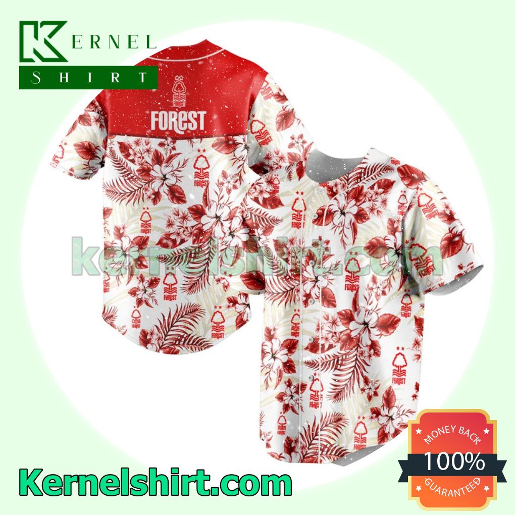 Absolutely Love Nottingham Forest Hibiscus Floral All Over Print Pullover Hoodie Zipper