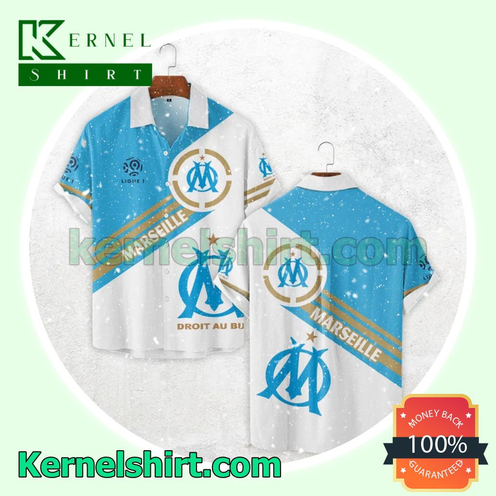 Awesome Olympique De Marseille Ligue 1 All Over Print Pullover Hoodie Zipper
