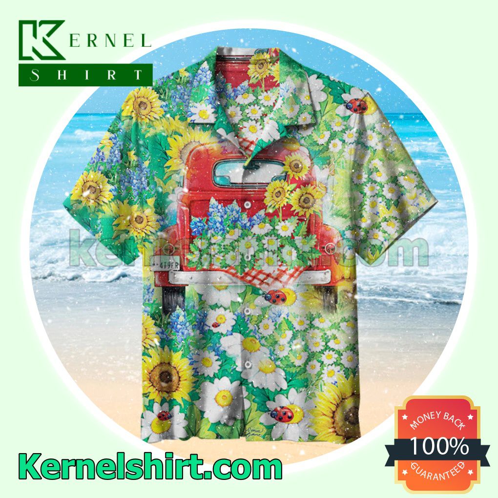 On The Road Of Life, Flowers Are In Full Bloom, Remember To Be Optimistic. Summer Beach Shirt