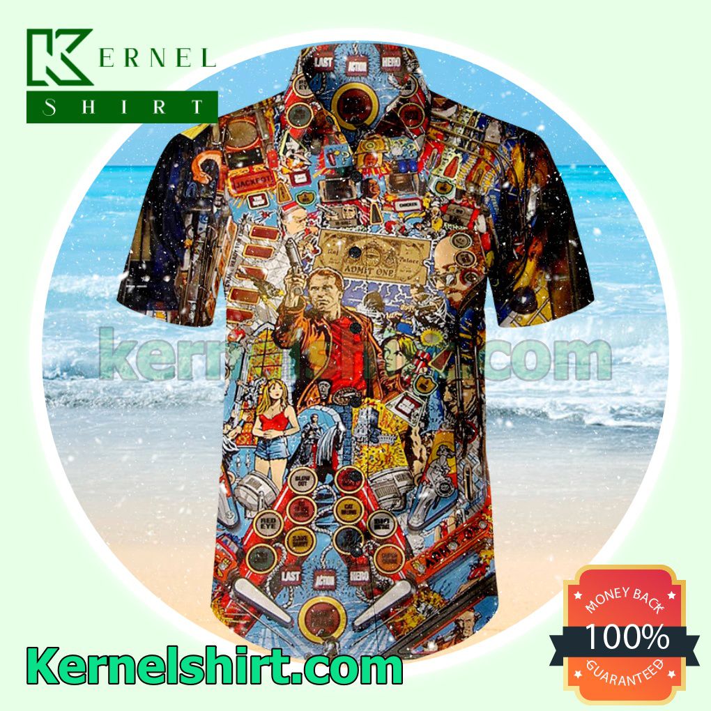 Pinball Action Arcade Summer Beach Shirt