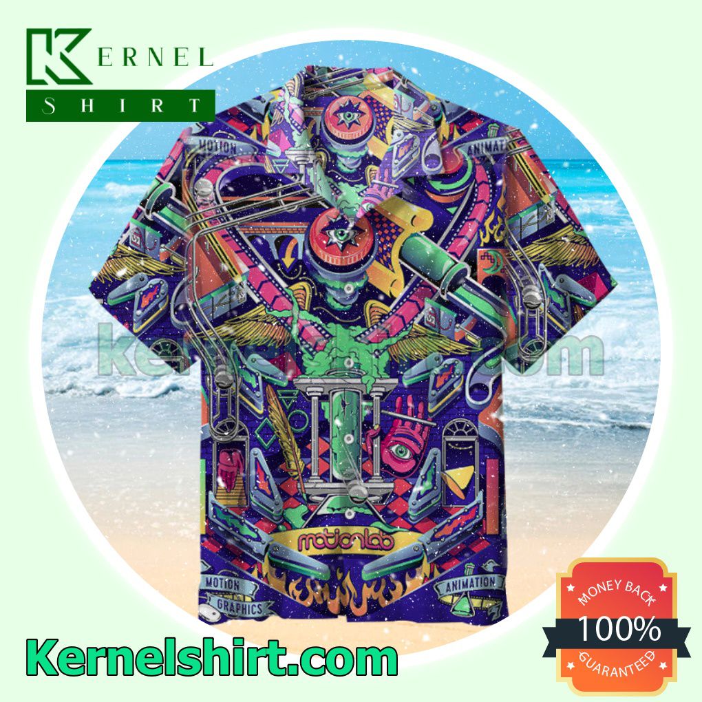 Pinball-motion Lab Summer Beach Shirt