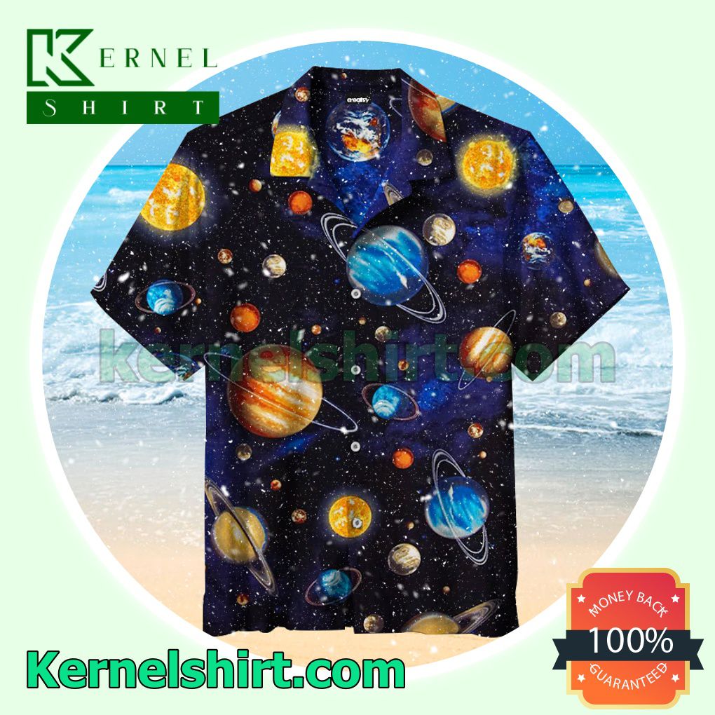 Planets And Planets Summer Beach Shirt