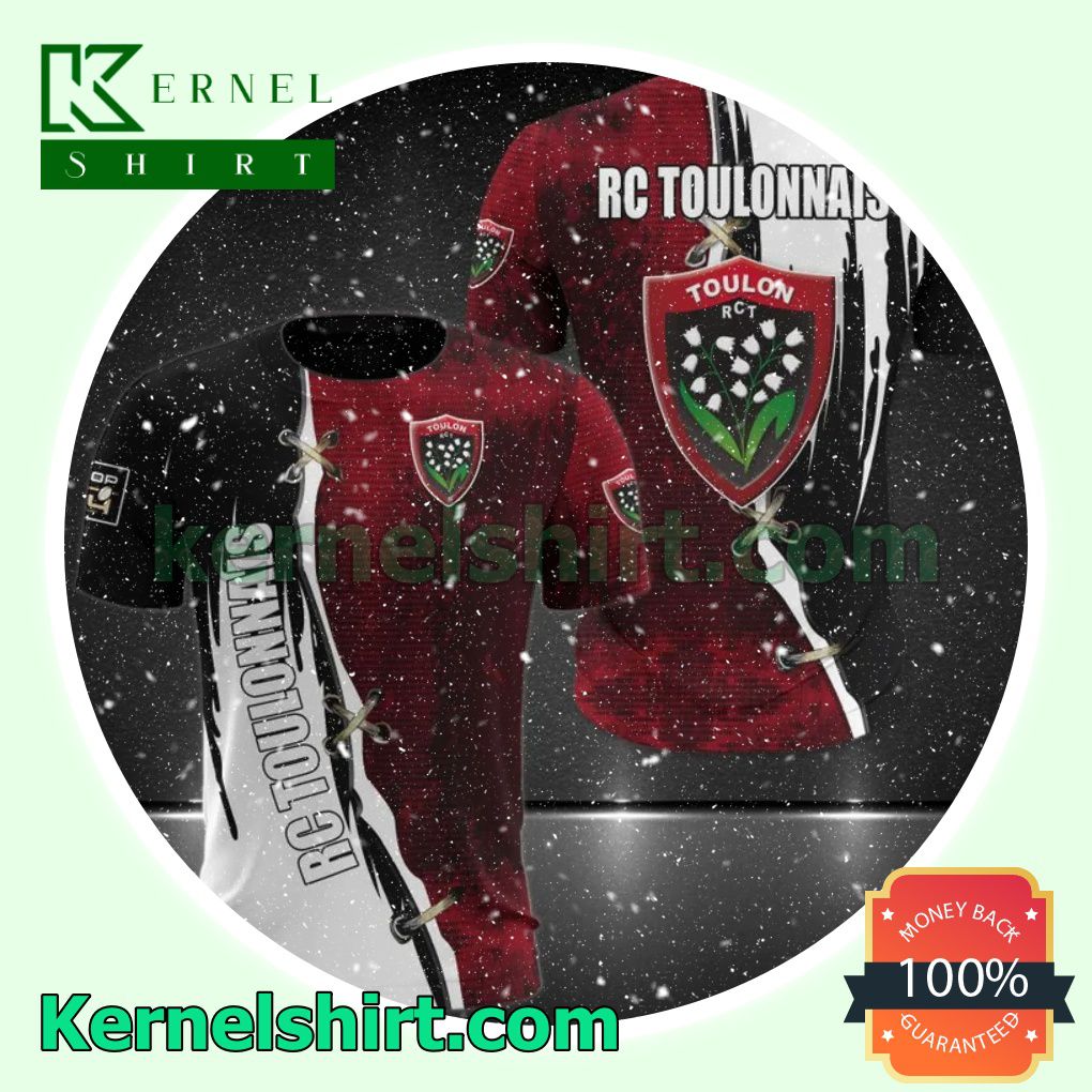 Free Ship Rc Toulonnais Rugby Union Club All Over Print Pullover Hoodie Zipper