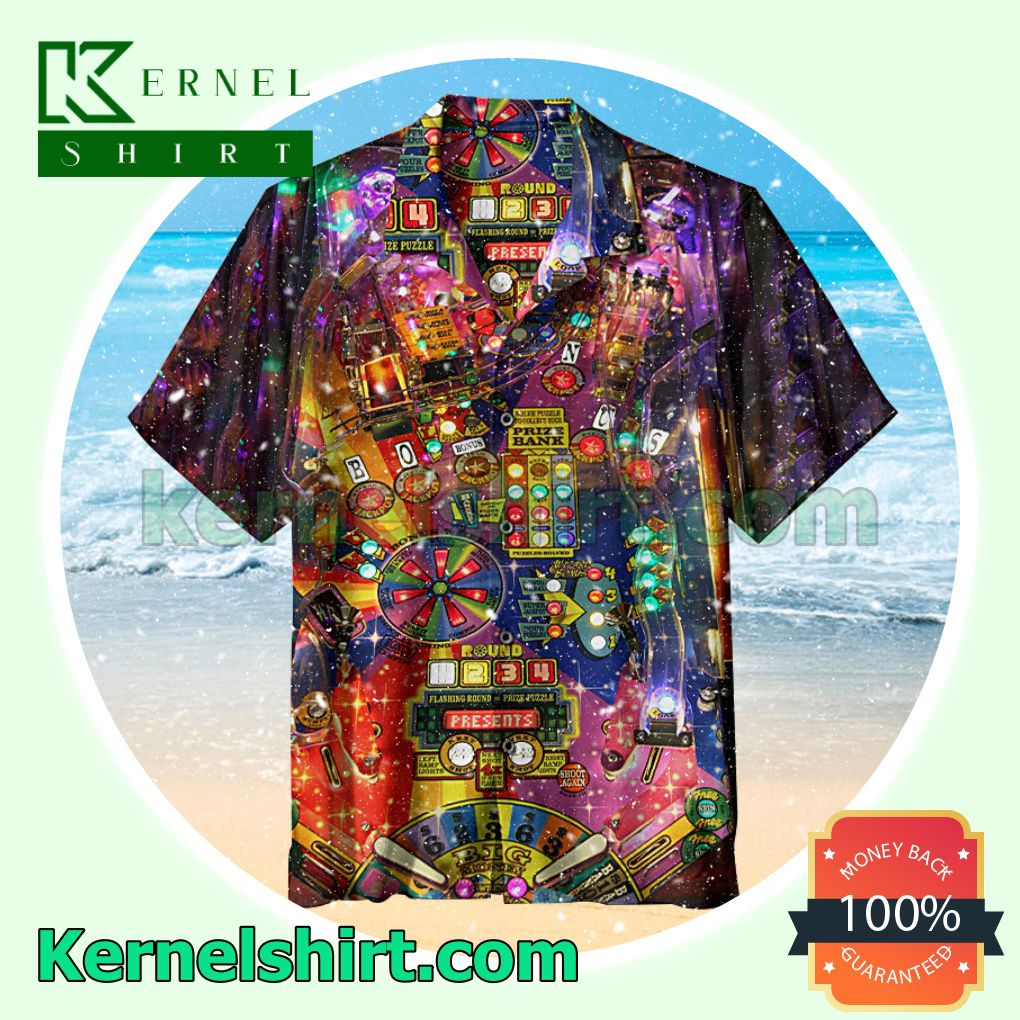 Retro Pinball Summer Beach Shirt