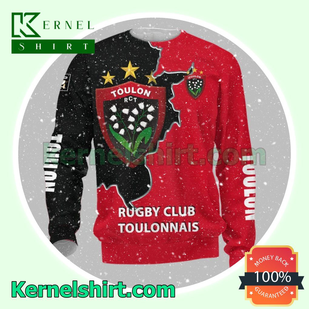 Great Quality Rugby Club Toulonnais All Over Print Pullover Hoodie Zipper