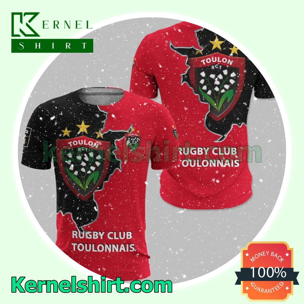Rugby Club Toulonnais All Over Print Pullover Hoodie Zipper