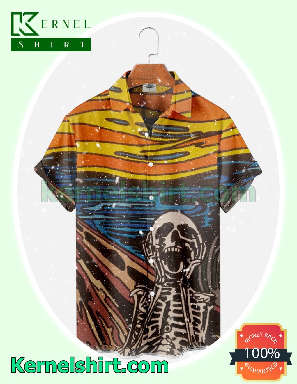 Skull Screaming Halloween Costume Shirt