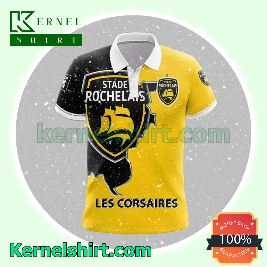 Clothing Stade Rochelais Les Corsaires All Over Print Pullover Hoodie Zipper